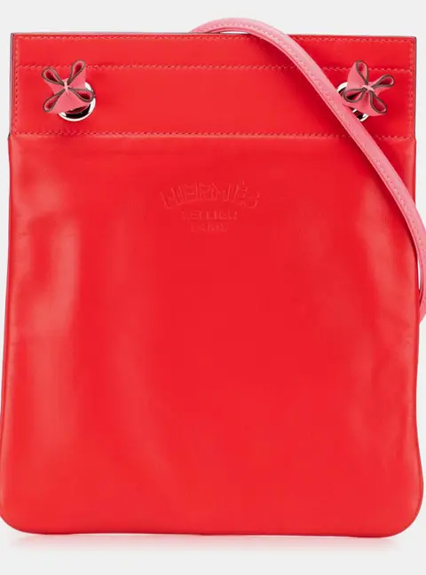 Hermes Pink/Red Mini Swift Aline Bag