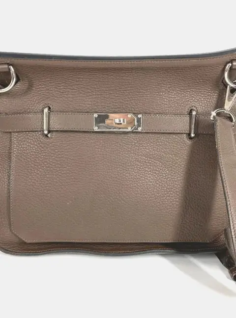 Hermes Gypsiere 34 Crossbody Flap Shoulder Bag In Taurillon Clemence Leather Dark Brown