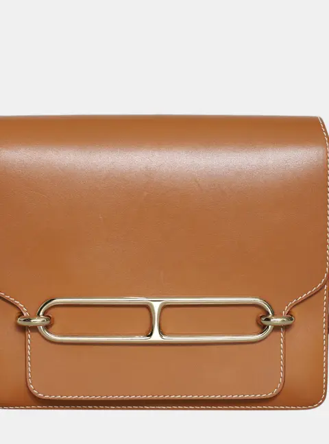 Hermes Roulis 23 Fauve Evercolor Leather Shoulder Bag