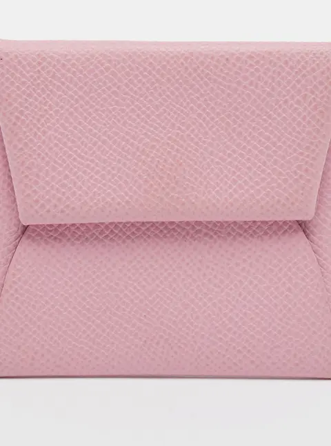 Hermes Bastia Sakura Chevre Leather Change Purse