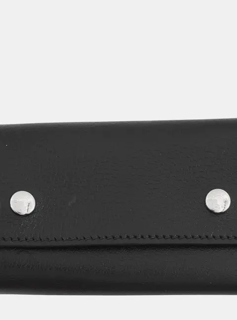 Hermes Etui Craie 6 Black Chamonix Calfskin Leather Key Case Bag