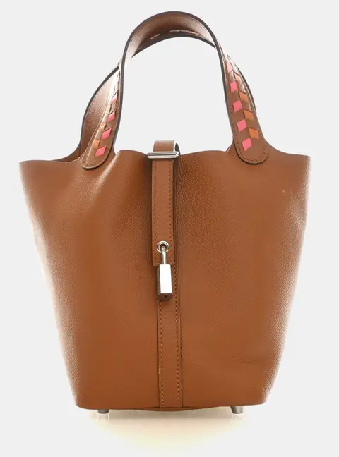 Hermes Picotin Lock 18 Gold Epsom Leather Tote Bag