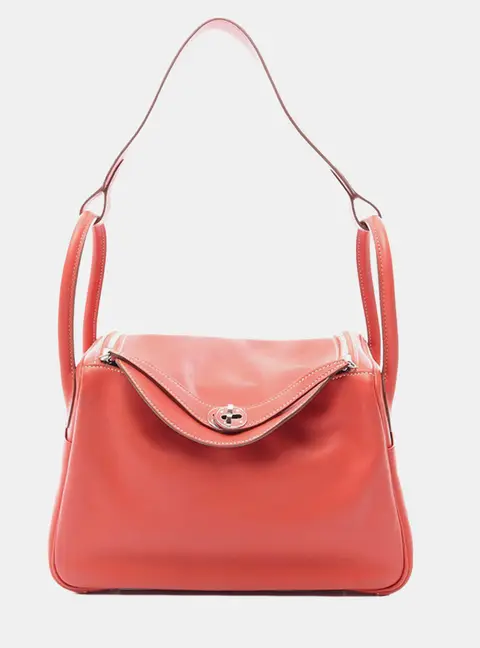 Hermes Lindy 30 Sanguine Swift Shoulder Bag