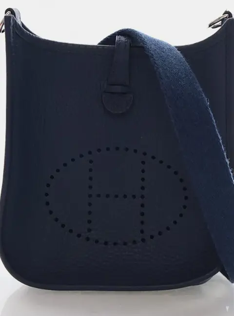 Hermes Evelyne TPM 16 Caban Clemence Calfskin Leather Shoulder Bag