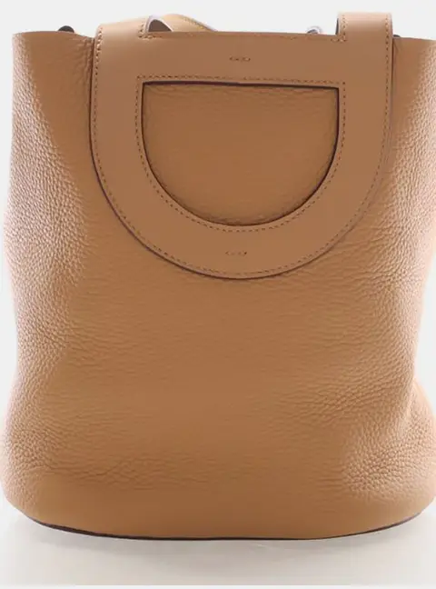 Hermes In the Loop 23 Biscuit Togo Calfskin Leather Top Handle Bag