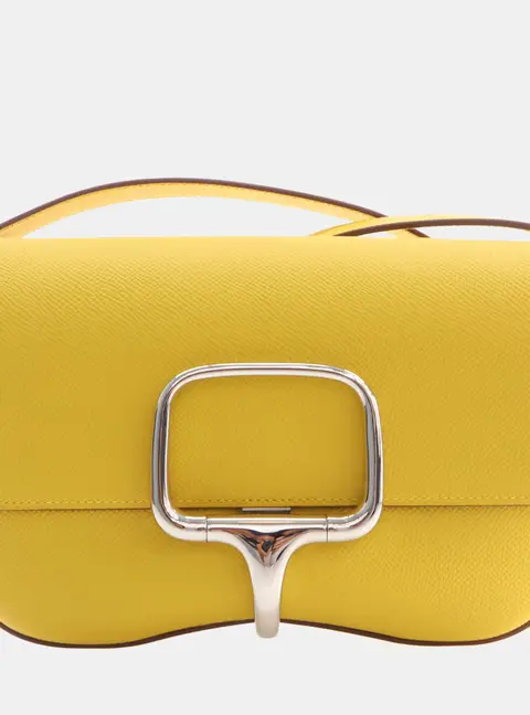 Hermes Della Cavalleria Jaune de Naple Epsom Calfskin Leather Shoulder Bag