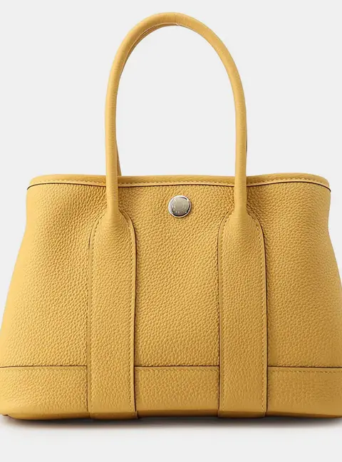 Hermes Neo Garden 23 Paille Negonda Leather Top Handle Bag