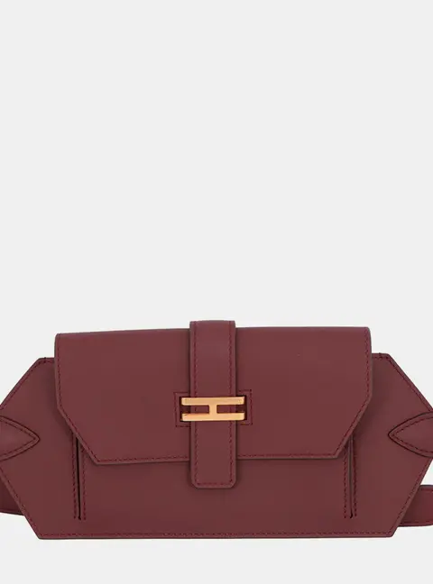 Hermes Belt Elan Pocket 24 Rouge H Swift Leather Belt Bag