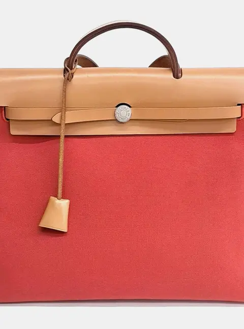Hermes Multicolor Fabric and Leather Herm&egrave;s NEW ZIP Herbag Large (X)