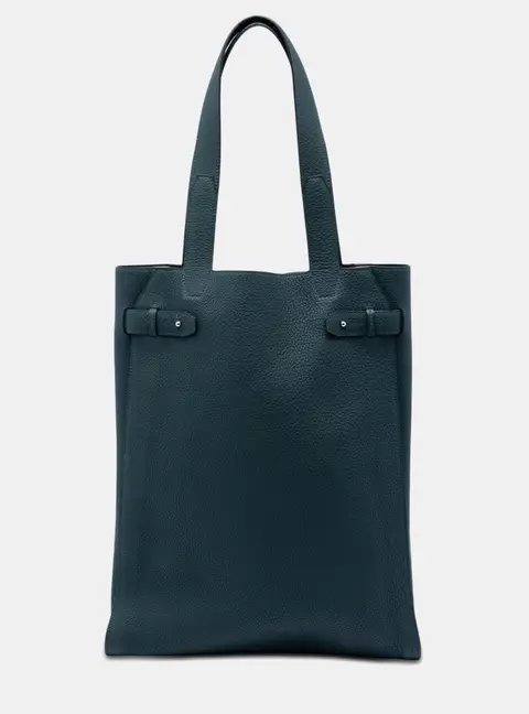 Hermes Cabas Vertige X -Large Green Negonda Calfskin Leather Tote Bag