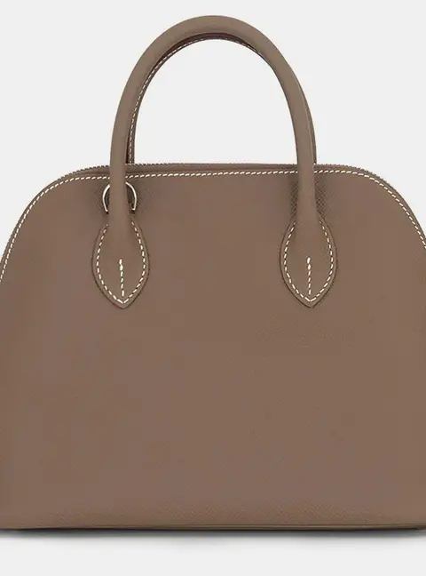 Hermes Bolide 1923 25 Etoupe Epsom Leather Top Handle Bag