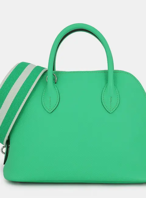 Hermes Bolide 1923 Sangle 25 Vert Comics Vert Fizz Epsom Leather Top Handle Bag