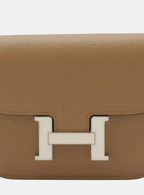 Hermes Constance Slim Chai Veau Epsom Leather Wallet