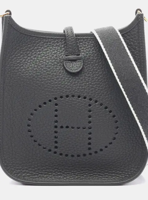 Herm&egrave;s Evelyne 16 Vert Cypres Taurillon Clemence Leather Shoulder Bag