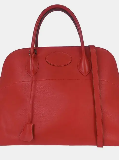 Hermes Bolide 35 Vermilion Swift Handbag