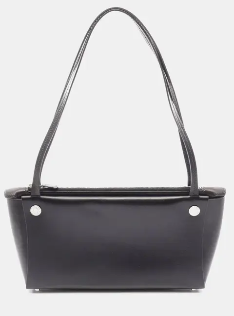 Herm&egrave;s Inzabox Black Box Calfskin Leather Shoulder Bag