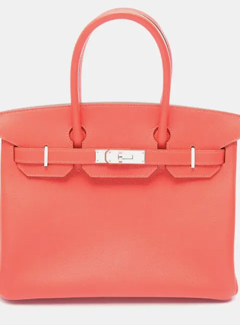 Herm&egrave;s Birkin 30 Rose Jaipur Epsom Leather Top Handle Bag