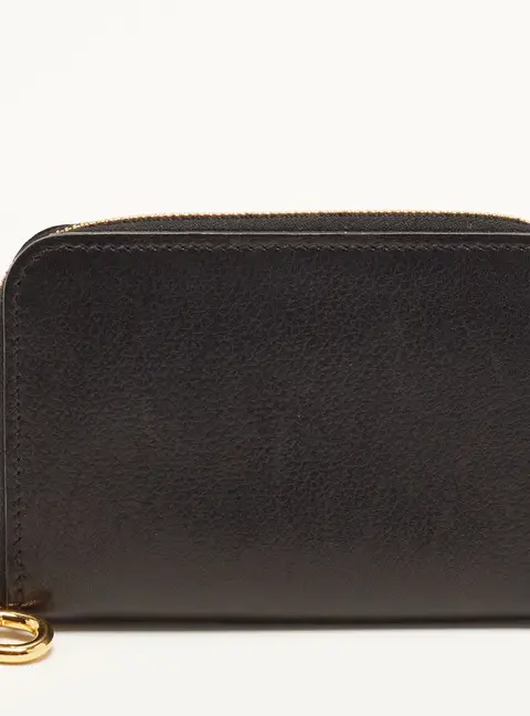 Hermes Zipengo Chaine d'Ancre Noir Evergrain Leather Compact Card Holder