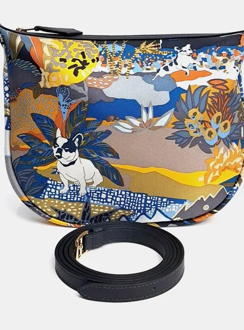 Hermes Multicolor Silk Sursoi To Go Crossbody Bag (G)