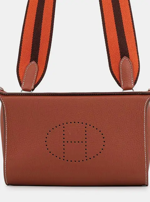 Hermes Videpoches Sienne/Brique/Havane Togo Leather