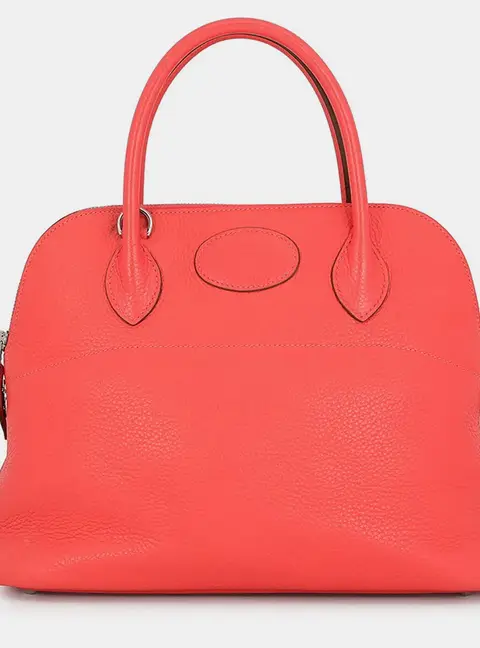 Hermes Bolide Rose Jaipur Taurillon Clemence Size 31