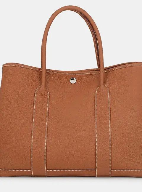 Hermes Garden Party Gold Negonda Leather Size PM