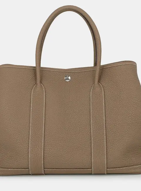 Hermes Garden Party Etoupe Negonda Leather Size PM