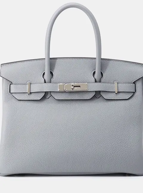 Hermes Birkin Green Pantan Togo Leather Size 30