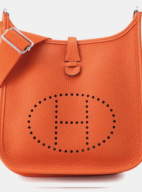 Hermes Evelyne 3 Tangerine Taurillon Clemence Size 23