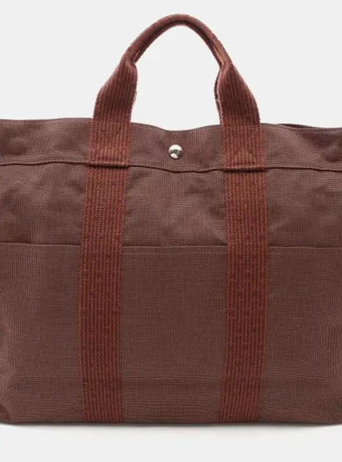 Hermes Herline Canvas MM Tote Bag