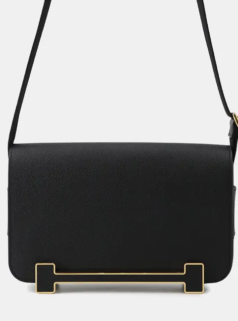 Hermes Geta Slim Black Epsom