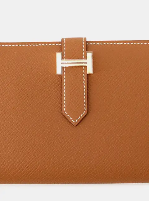 Hermes Bean Compact Gold Epsom