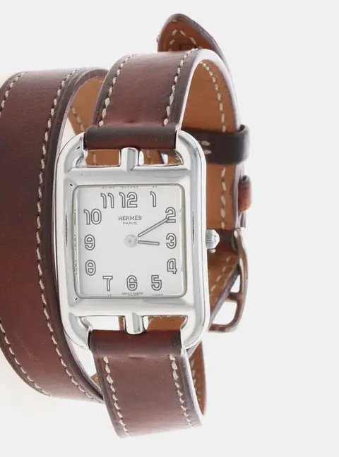 Hermes Cape Cod CC1.210 White Stainless Steel Quartz Women's Wristwatch 33.5mm