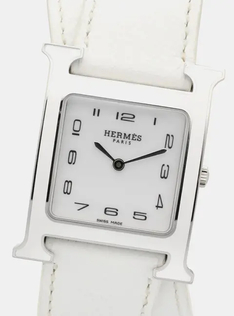 Hermes Heure H HH1.520 White Stainless Steel Quartz Women's Watches 26.3 mm