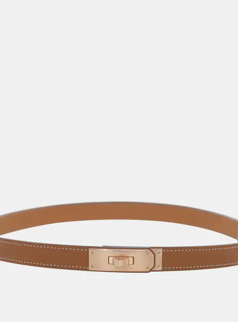 Hermes Leather Gold Kelly 18 Belt