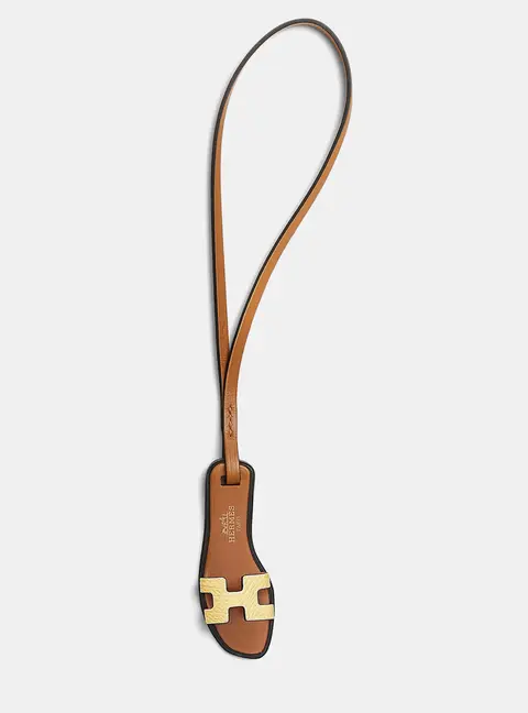Hermes Chick Yellow, Natural Sand, Black Oran Nano Bag Charm