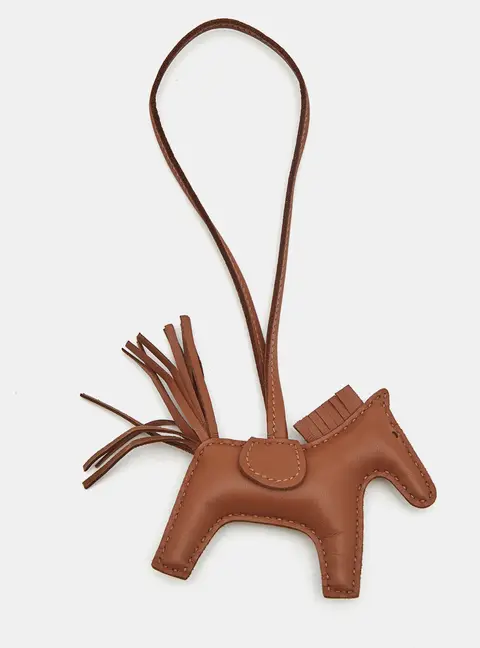 Hermes GriGri Rodeo PM Bag Charm Gold Milo Leather
