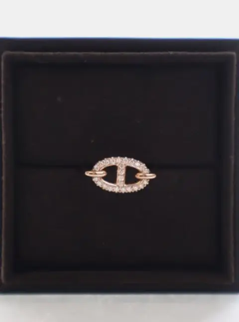Hermes Farandole Diamond 18k White Gold Ring