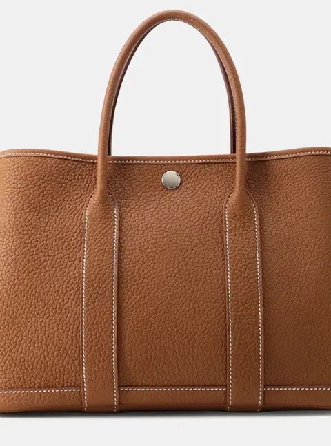 Hermes Garden Party Gold Negonda Leather Size Tpm