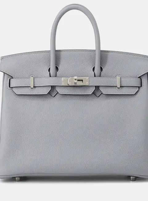 Hermes Birkin Green Pantan Togo Leather Size 25