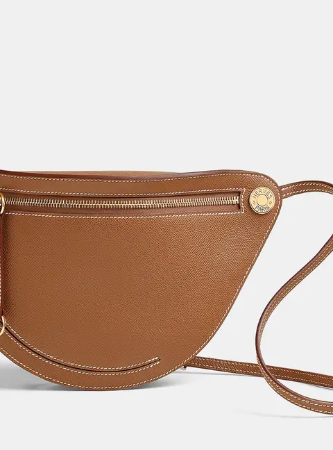 Hermes Brown Leather Petite Course Bag