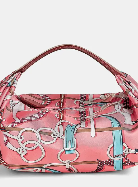 Hermes Rose Azalee Gris Perle Rouge H Balusoie Bag