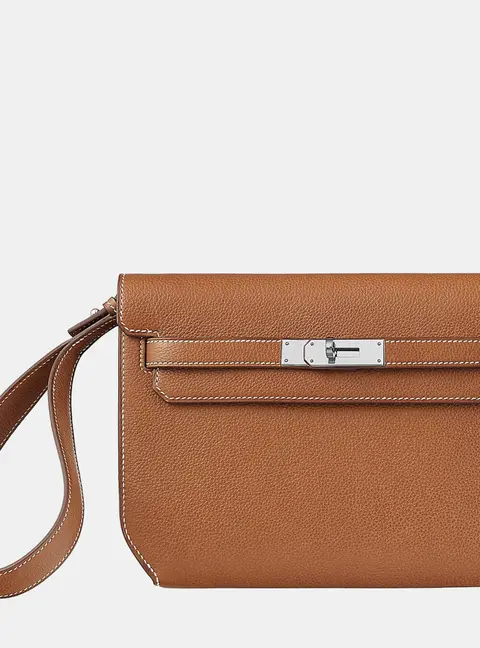 Hermes Fauve Kelly Depeches 25 Pouch Bag