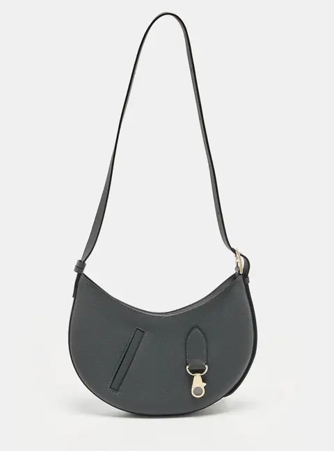 Hermes P'tit Arcon Gris Misty Togo and Swift Leather Shoulder Bag