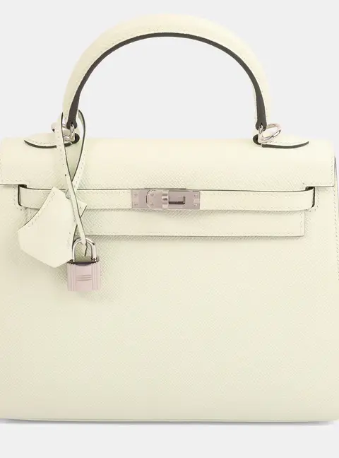 Hermes Vert Fizz Epsom Kelly 25 Top Handle Bag