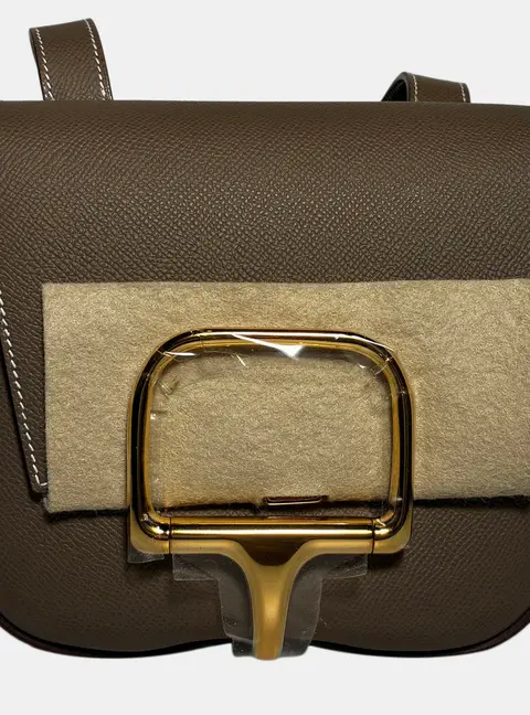 Hermes Della Cavalleria Mini Etoupe Veau Epsom Leather Shoulder Bag
