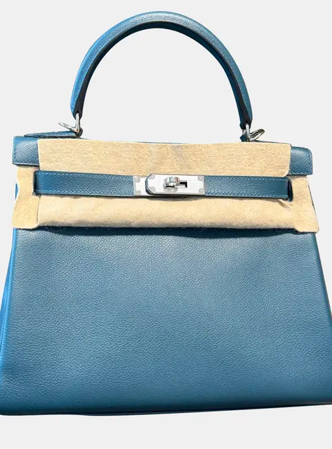 Hermes Kelly 28 Colvert Evercolor Leather Top Handle Bag