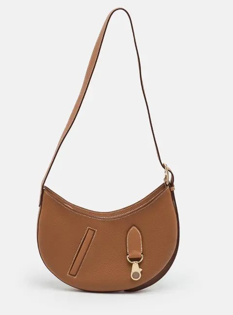 Hermes P'tit Arcon Gold Togo and Swift Leather Shoulder Bag