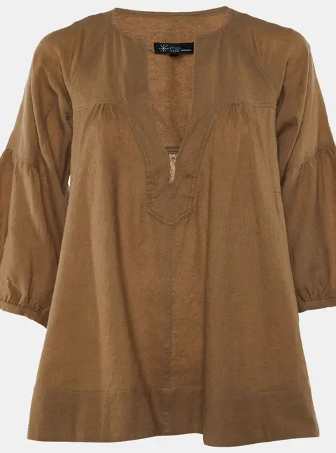Isabel Marant Etoile Brown Wool Flared Blouse M
