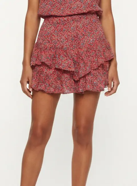 Isabel Marant Etoile Pink Floral Print Cotton Jocadia Shorts M